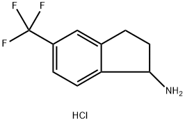 5-(trifluoromethyl)-2,3-dihydro-1h-inden-1-amine hydrochloride structure