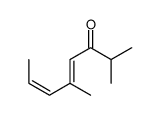 2,5-dimethylocta-4,6-dien-3-one结构式