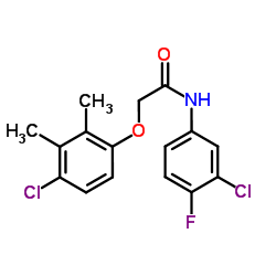 2-(4-Chloro-2,3-dimethylphenoxy)-N-(3-chloro-4-fluorophenyl)acetamide Structure