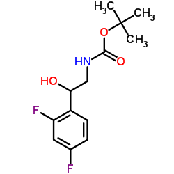 tert-butyl N-[2-(2,4-difluorophenyl)-2-hydroxyethyl]carbamate Structure