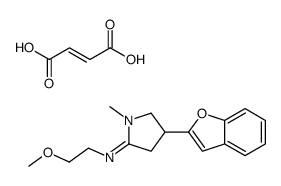 4-(1-benzofuran-2-yl)-N-(2-methoxyethyl)-1-methylpyrrolidin-2-imine,(E)-but-2-enedioic acid结构式