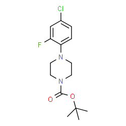 1-Boc-4-(4-chloro-2-fluorophenyl)piperazine Structure