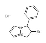 1H-Pyrazolo[1,2-a]pyrazol-4-ium,2-bromo-2,3-dihydro-1-phenyl-, bromide (1:1)结构式