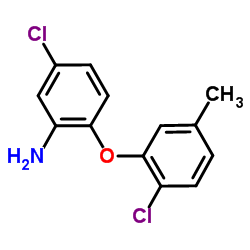 5-Chloro-2-(2-chloro-5-methylphenoxy)aniline结构式