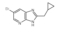 6-bromo-2-(cyclopropylmethyl)-1H-imidazo[4,5-b]pyridine Structure