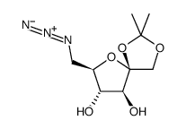 5-AZIDO-5-DEOXY-1,2-O-ISOPROPYLIDENE-BETA-D-FRUCTOSE Structure