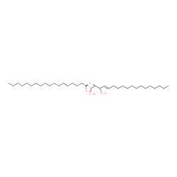 C18 L-threo Ceramide (d18:1/18:0) Structure