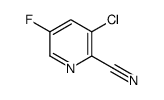 3-chloro-5-fluoropyridine-2-carbonitrile结构式