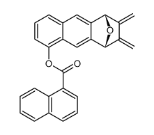 6,7-dimethylidene-5,8-epoxy-5,6,7,8-tetrahydro-1-anthryl α-naphthoate结构式