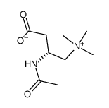 (R)-acetylaminocarnitine inner salt Structure