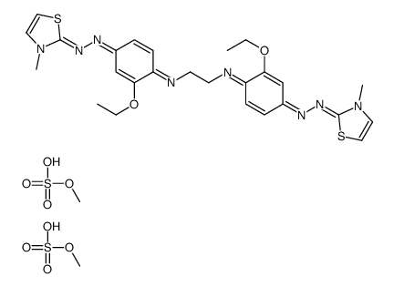 2,2'-[ethylenebis[imino(3-ethoxy-4,1-phenylene)azo]]bis[3-methylthiazolium] dimethyl disulphate结构式