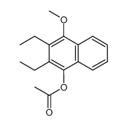 1-acetoxy-2,3-diethyl-4-methoxynaphthalene Structure