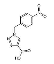 1-(4-nitrobenzyl)-1H-1,2,3-triazole-4-carboxylic acid结构式