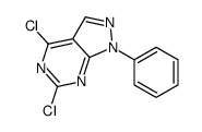 4,6-dichloro-1-phenylpyrazolo[3,4-d]pyrimidine Structure