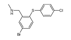 [5-bromo-2-(4-chloro-phenylsulfanyl)-benzyl]-methyl-amine Structure