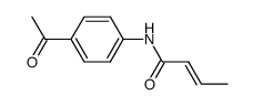 crotonic acid-(4-acetyl-anilide)结构式