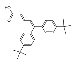 (E)-5,5-Bis(4-tert-butylphenyl)-2,4-pentadienoic acid Structure