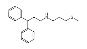 N-(3-(methylthio)propyl)-3,3-diphenylpropan-1-amine结构式