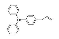 (4-allylphenyl)diphenylstibine Structure