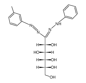 5-Phenyl-1-m-tolyl-3-D-gluco-formazan Structure