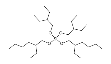 Bis(2-ethylbutyloxy)bis(2-ethylhexyloxy)silane Structure