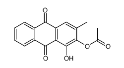 2-acetoxy-1-hydroxy-3-methyl-anthraquinone Structure