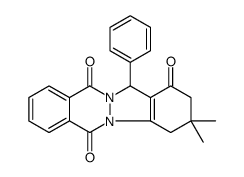3,3-dimethyl-13-phenyl-4,13-dihydro-2H-indazolo[1,2-b]phthalazine-1,6,11-trione Structure
