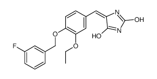 (5E)-5-{3-Ethoxy-4-[(3-fluorobenzyl)oxy]benzylidene}-2,4-imidazol idinedione Structure