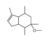 (3aR,4R,6R,7R,7aS)-6-methoxy-3,4,6,7-tetramethyl-1,3a,4,5,7,7a-hexahydroindene结构式