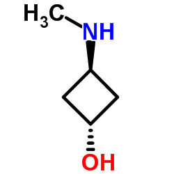 trans-3-(Methylamino)cyclobutanol结构式
