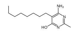 4-Pyrimidinol, 6-amino-2-methyl-5-octyl- structure