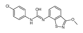 1-(4-chlorophenyl)-3-(3-methoxy-1,2-benzothiazol-7-yl)urea结构式