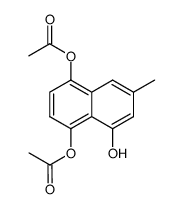5,8-Diacetoxy-3-methyl-1-naphthol Structure