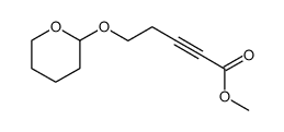 methyl 5-(tetrahydro-2H-pyran-2-yloxy)pent-2-ynoate结构式