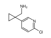 [1-(6-chloropyridin-3-yl)cyclopropyl]methanamine结构式