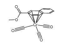 (1-4a,8a-η-2-carbomethoxynaphthalene)Cr(CO)3结构式