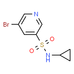 5-bromo-N-cyclopropylpyridine-3-sulfonamide Structure
