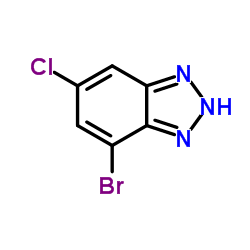 7-Bromo-5-chloro-1H-benzo[d][1,2,3]triazole structure