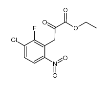 ethyl 3-(3-chloro-2-fluoro-6-nitrophenyl)-2-oxopropanoate Structure