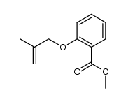 2-(2-methyl-2-propenyloxy)benzoic acid,methyl ester Structure