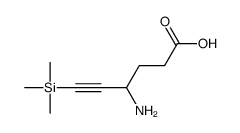 4-amino-6-trimethylsilylhex-5-ynoic acid结构式