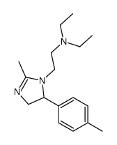 N,N-diethyl-2-[2-methyl-5-(4-methylphenyl)-4,5-dihydroimidazol-1-yl]ethanamine结构式