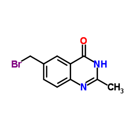 6-(Bromomethyl)-2-methyl-4(1H)-quinazolinone structure