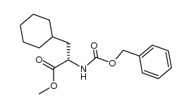 (S)-methyl 2-(((benzyloxy)carbonyl)amino)-3-cyclohexylpropanoate结构式