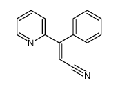 3-phenyl-3-pyridin-2-ylprop-2-enenitrile结构式