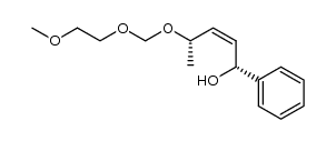 (1R,2Z,4S)-4-[(2-Methoxyethoxy)methoxy]-1-phenyl-2-penten-1-ol Structure
