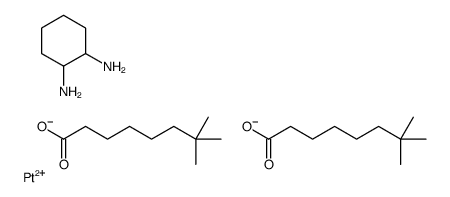 (2-azanidylcyclohexyl)azanide,7,7-dimethyloctanoate,platinum(4+) Structure