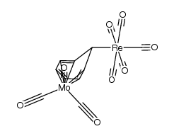 {(CO)3Mo(μ-η1:η6-C7H7)-exo-Re(CO)5}结构式