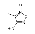 4-amino-3-methyl-furazan-N-oxide结构式
