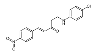 5-(4-chloroanilino)-1-(4-nitrophenyl)pent-1-en-3-one结构式
